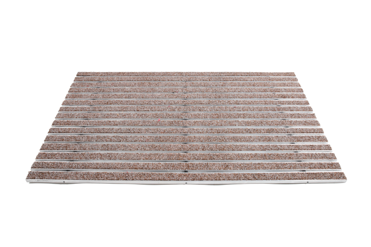 Tapis d'entrée 10R + Cadre de 13 mm  - Coloris Sable - Taille 100cm x 100cm